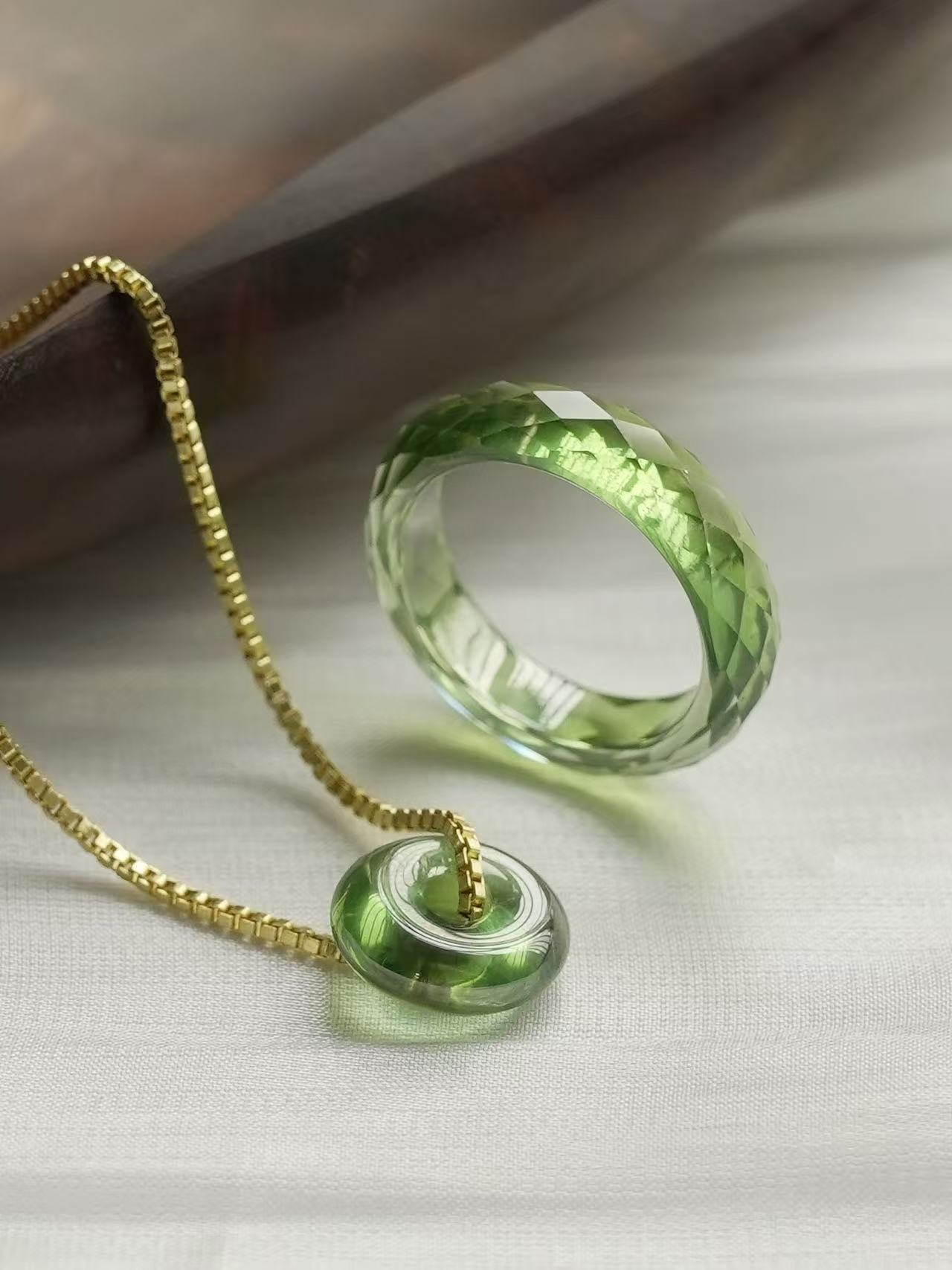 Circle of Wholeness - Green Sapphire