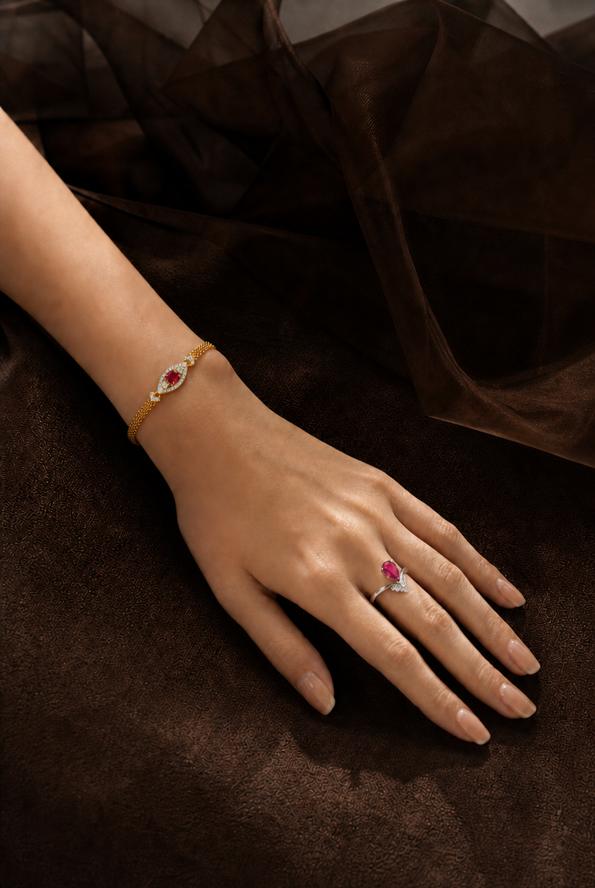 Ruby Bracelet - Blazing Heart's Eye