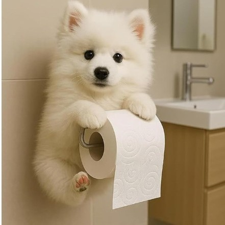 🐕【Kup 1, a drugi dostaniesz gratis】Uroczy uchwyt na papier toaletowy 