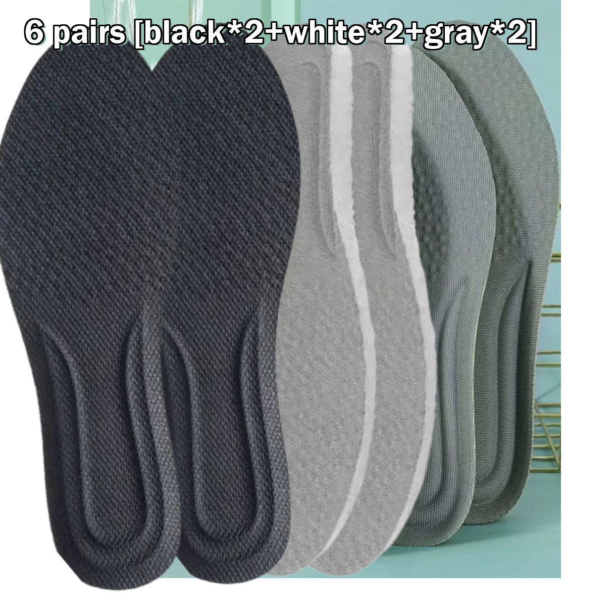 [6 par] Antybakteryjne, amortyzujące wkładki do dezodorantów Nano Plan