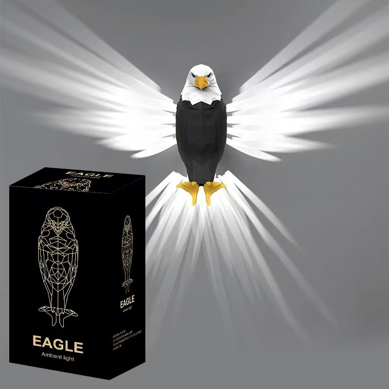 【Gorąca wyprzedaż】🤩 NOWA lampa ścienna Bald Eagle z pilotem