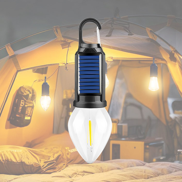 ☀️⚡Nowa lampa kempingowa ładowana energią słoneczną, wielofunkcyjne, przenośne oświetlenie nastrojowe.
