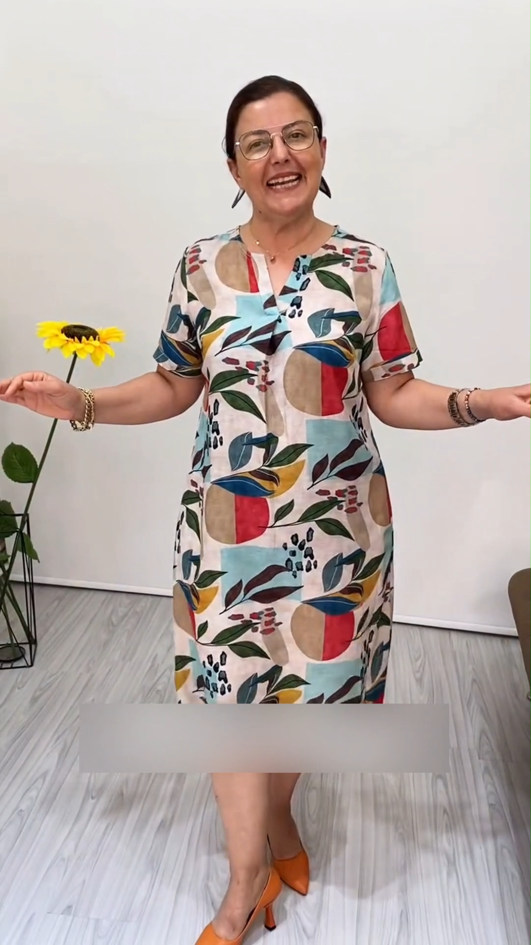 【S-5XL】👗 Sukienka z bawełny z nadrukiem