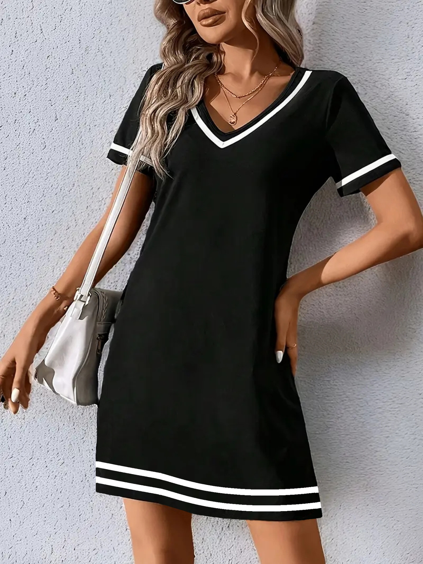 [Kup 1, otrzymaj 1] 【🔥50% ZNIŻKI】Sukienka damska casualowa z kontrast