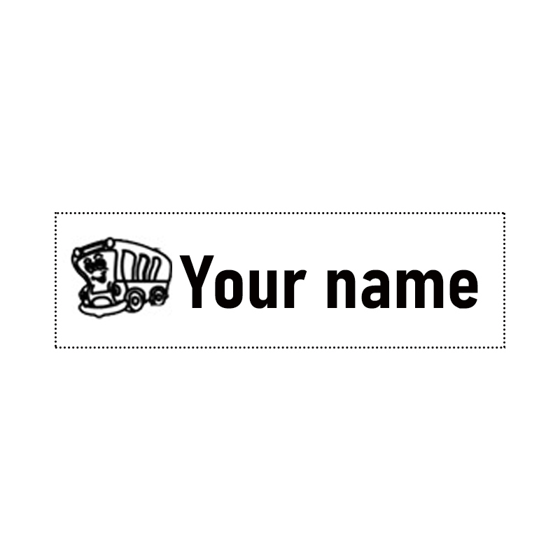 【测试品】Sello personalizado con el nombre de los niños: ¡se acabaron las cosas perdidas! (Tinta que no se desvanece incluida)