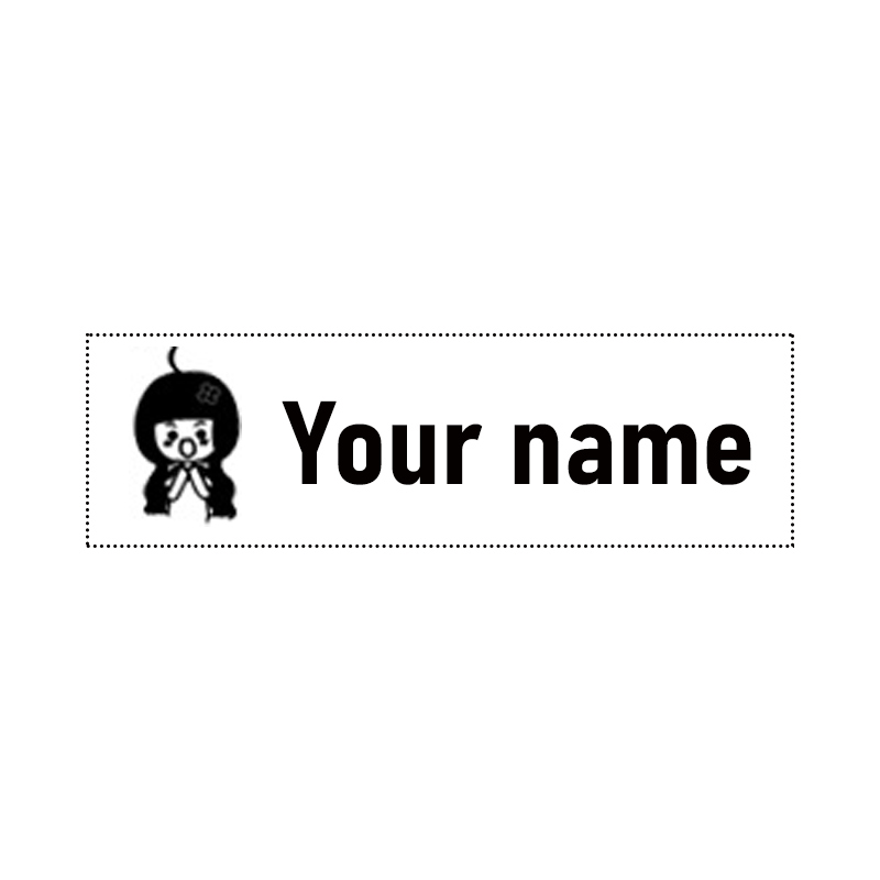【测试品】Sello personalizado con el nombre de los niños: ¡se acabaron las cosas perdidas! (Tinta que no se desvanece incluida)