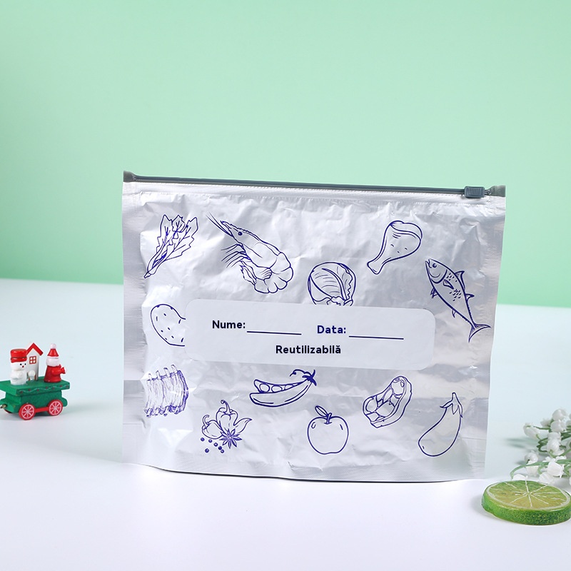 🧡【10/20/30 pozycji】Wielokrotnego użytku aluminiowe torby do przechowywania z możliwością zamknięcia