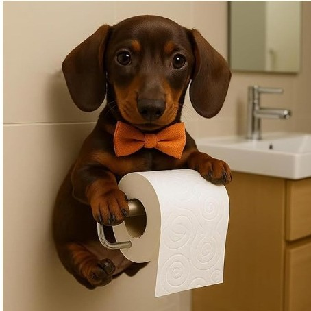 🐕【Kup 1, a drugi dostaniesz gratis】Uroczy uchwyt na papier toaletowy 