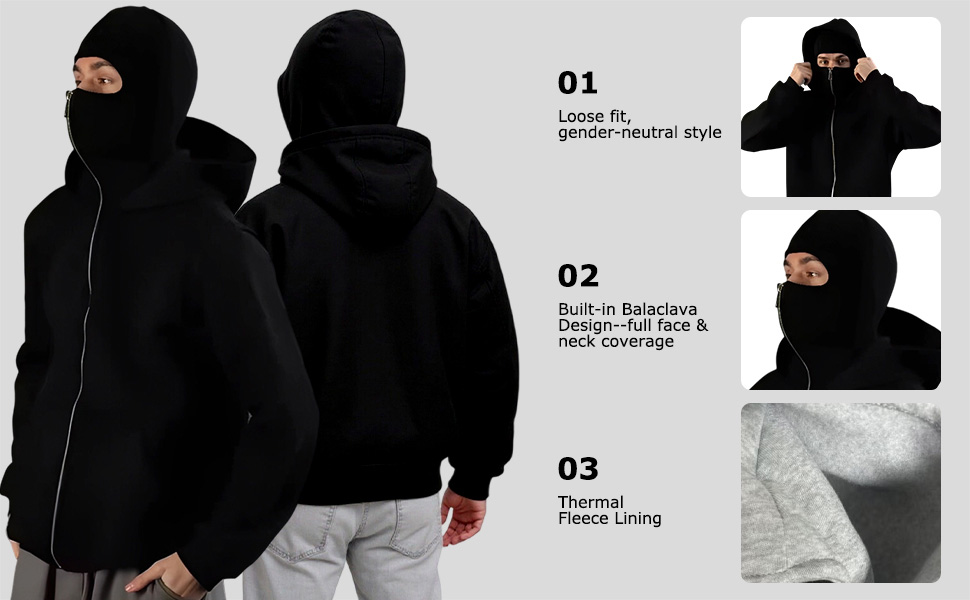 Unisex Balaclava Hoodie
