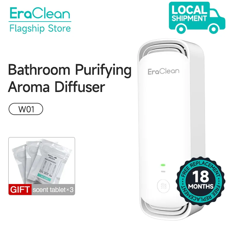 mall inline badgeEraClean CW-W01 Air Purifier Aromatherapy Deodorizing Sterilizer Bathroom Automatic Air Fresher Natural Flower Fragrance