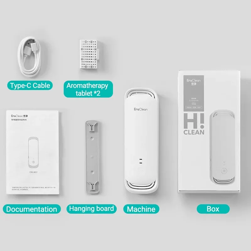 mall inline badgeEraClean CW-W01 Air Purifier Aromatherapy Deodorizing Sterilizer Bathroom Automatic Air Fresher Natural Flower Fragrance