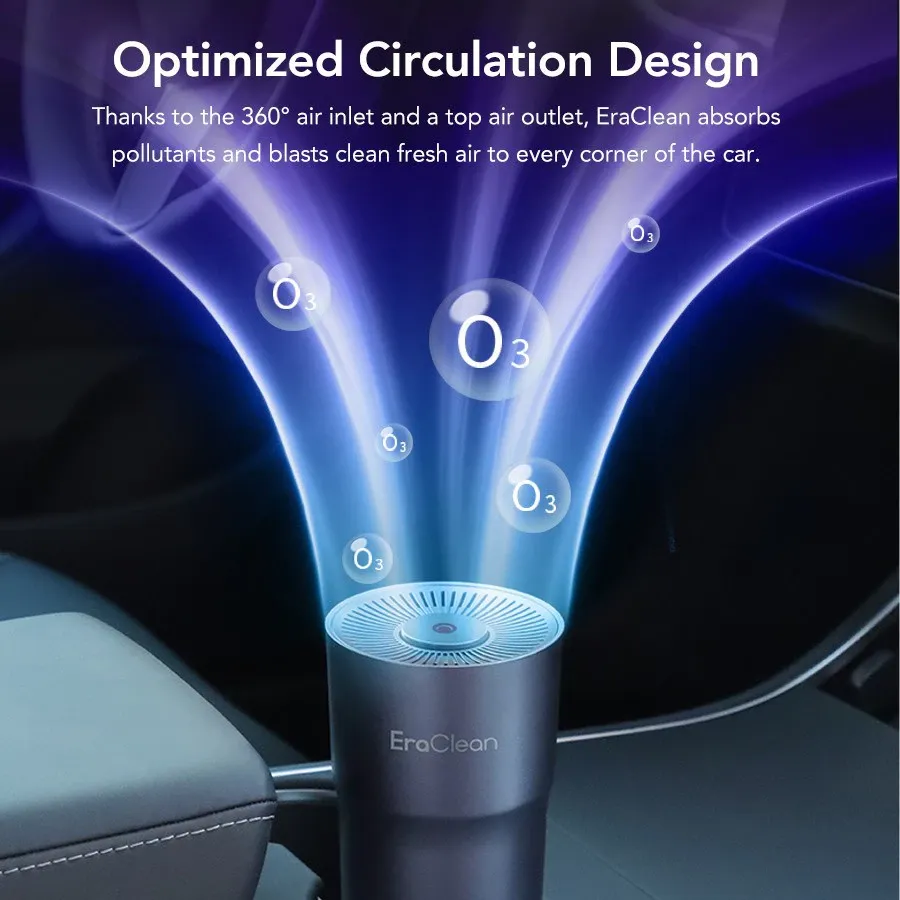 mall inline badgeEraclean CW02 Car Air Purifier Negative Ion Generator Air Cleaner Remove PM2.5 Bacteria Smoke Odor for Car Small Room