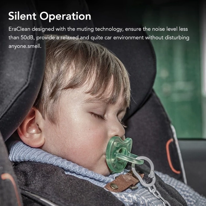 mall inline badgeEraclean CW02 Car Air Purifier Negative Ion Generator Air Cleaner Remove PM2.5 Bacteria Smoke Odor for Car Small Room