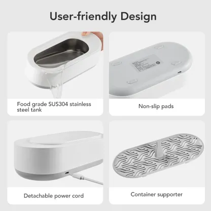 EraClean GA03 Ultrasonic Cleaning Machine 45000Hz High Frequency Vibration Type-C