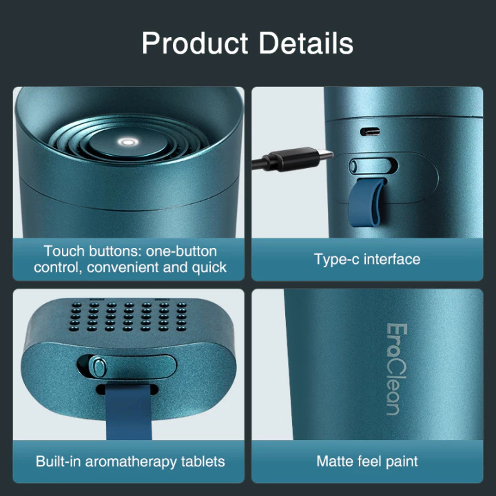 Eraclean CW-C01 Car Air Purifier Deodorization Sterilization New Upgraded Intelligent Clean Flavor Diffuser