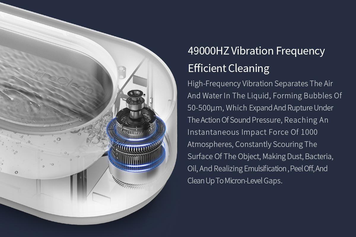 EraClean GA01 Ultrasonic Cleaning Machine 45000Hz High Frequency Vibration Type-C