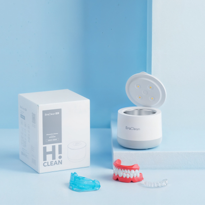 EraClean GT04 99.99% UVC Sterilization Digital Display 200ml Ultrasonic Cleaner for Denture Brace