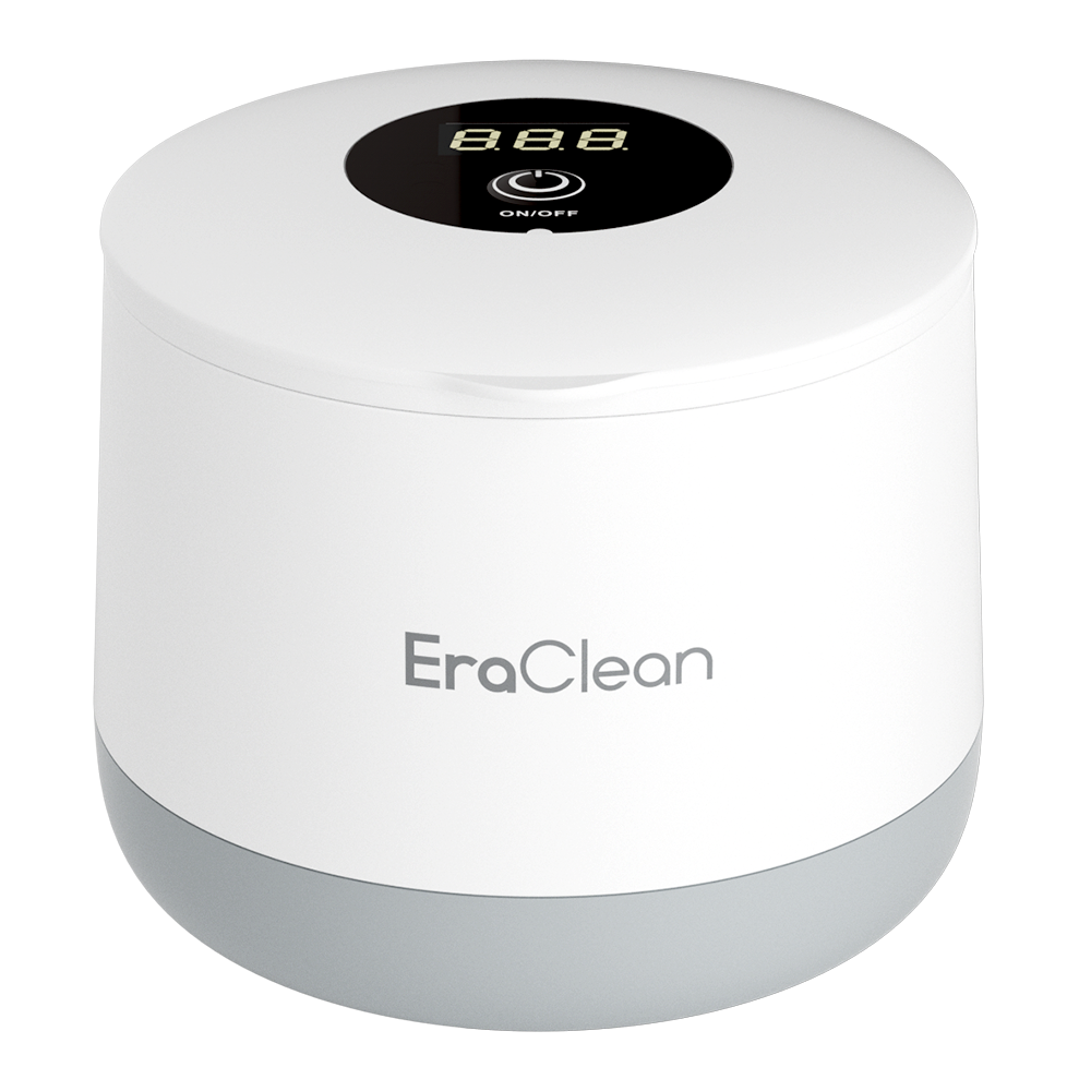 EraClean GT04 99.99% UVC Sterilization Digital Display 200ml Ultrasonic Cleaner for Denture Brace