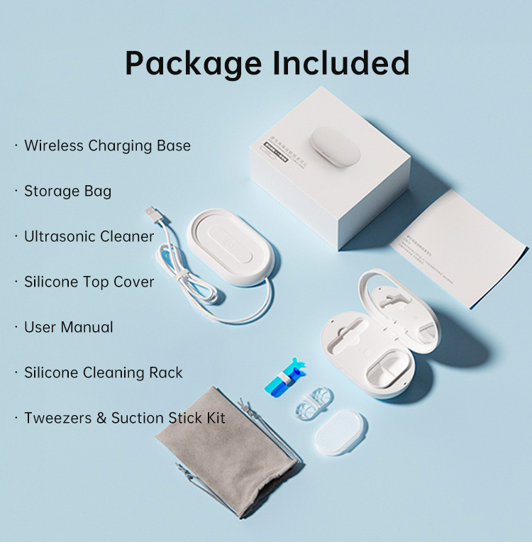 EraClean GM06 IPX7 Long Battery Life Lens Care Wireless Ortho-K Lens 220S Deep Cleaning Ultrasonic Cleaner