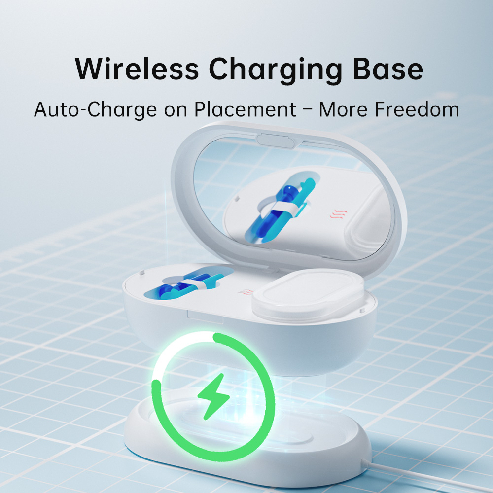 EraClean GM06 IPX7 Long Battery Life Lens Care Wireless Ortho-K Lens 220S Deep Cleaning Ultrasonic Cleaner