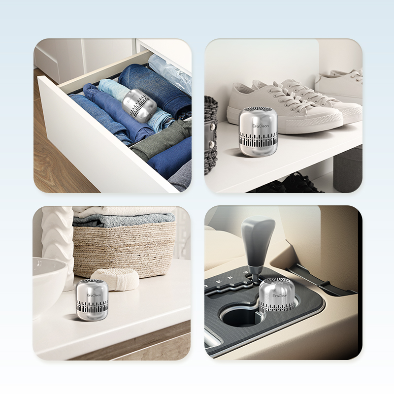 EraClean BM01 Zero Consumables Environmentally Friendly 304 StainlessSteel Shell Odor Eliminator