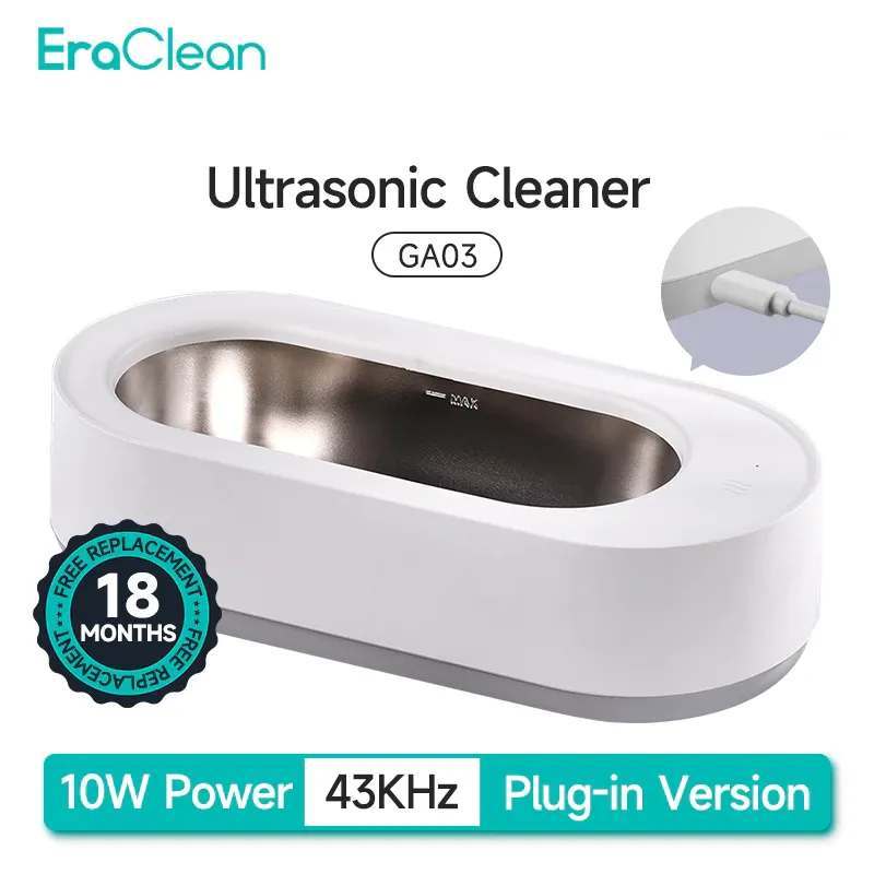 EraClean GA03 Ultrasonic Cleaning Machine 45000Hz High Frequency Vibration Type-C