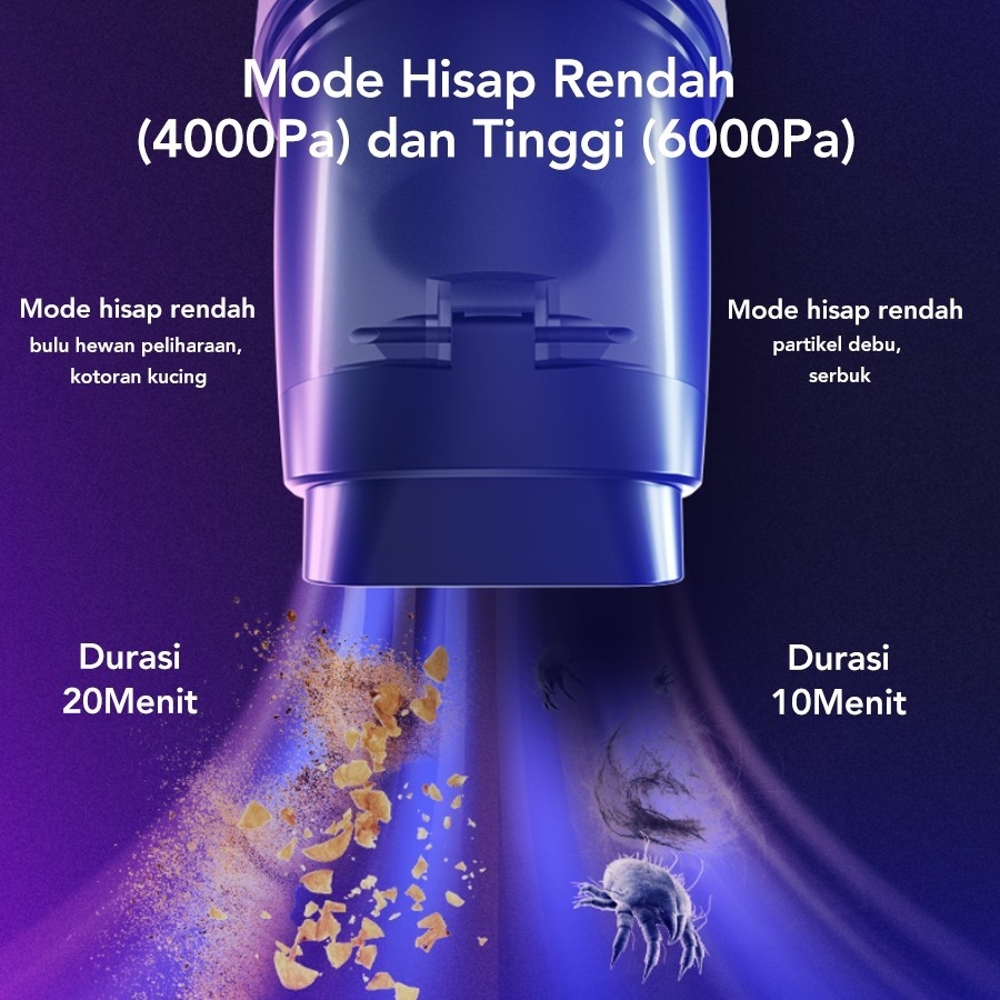 EraClean XC01 Car Vacuum Cleaner Portable Vacuum Cleaner Handheld Vacuum Cleaner