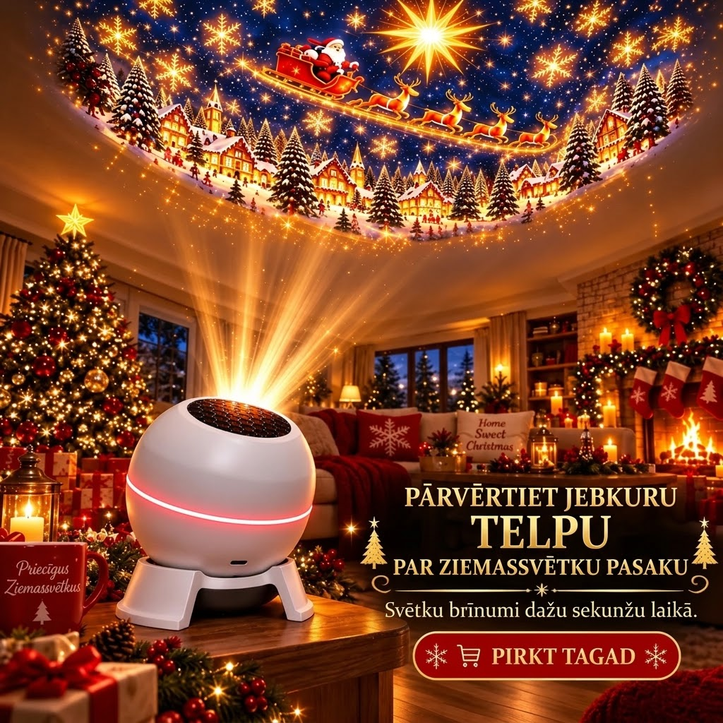 ⌛ Pēdējā diena, lai ietaupītu 49% – 🎅🎄 Ziemassvētku maģiskā projektora lampa – Atdzīviniet svētku ainas
