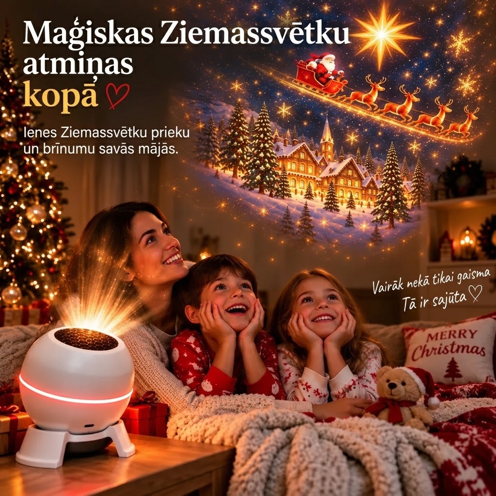 ⌛ Pēdējā diena, lai ietaupītu 49% – 🎅🎄 Ziemassvētku maģiskā projektora lampa – Atdzīviniet svētku ainas