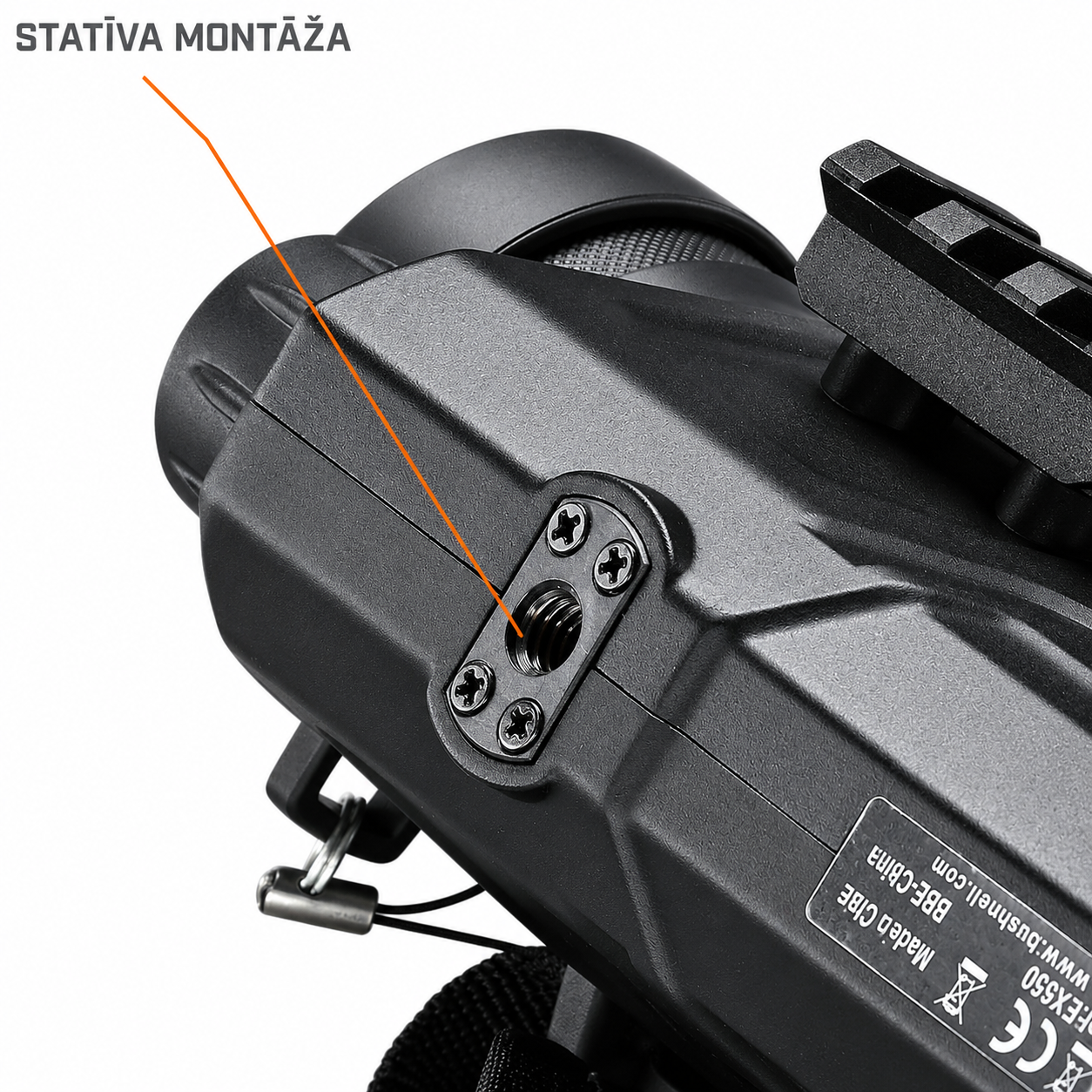 【Īpašais piedāvājums】 Bushnell EX650 digitālais nakts redzamības monokulārs Equinox X650 5 x 32 mm