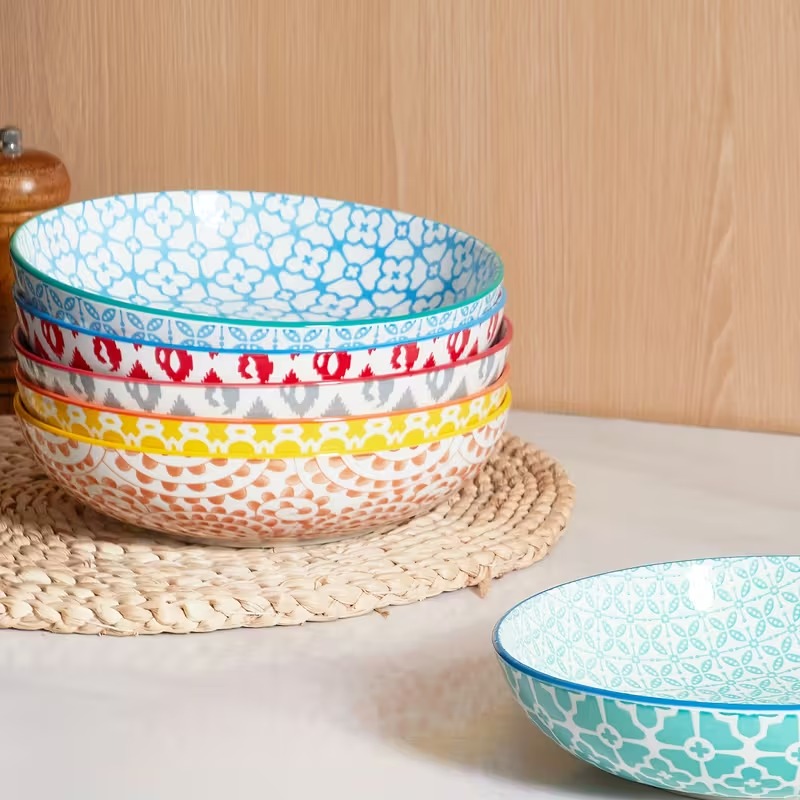 Apdrukāta salātu bļoda (krāsaina)