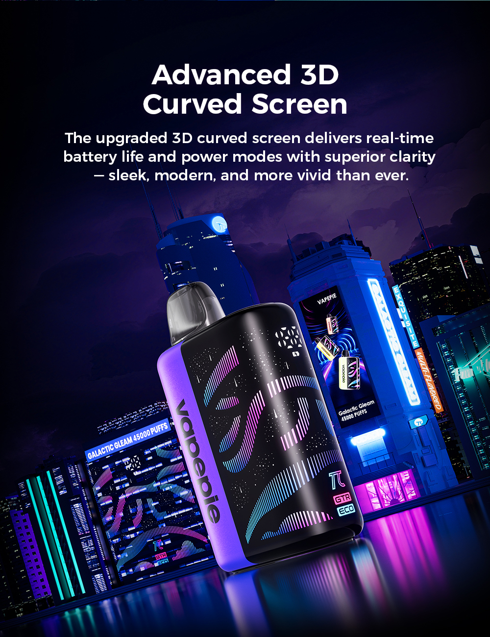 VAPEPIE Galactic Gleam krist&aacute;lytiszta kialak&iacute;t&aacute;ssal