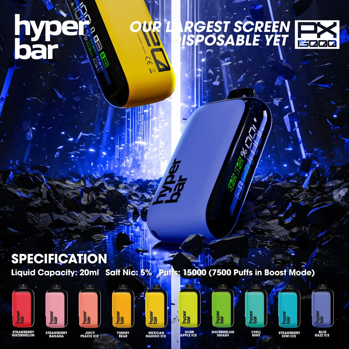 Hyperbar PX 15000 PUFFS