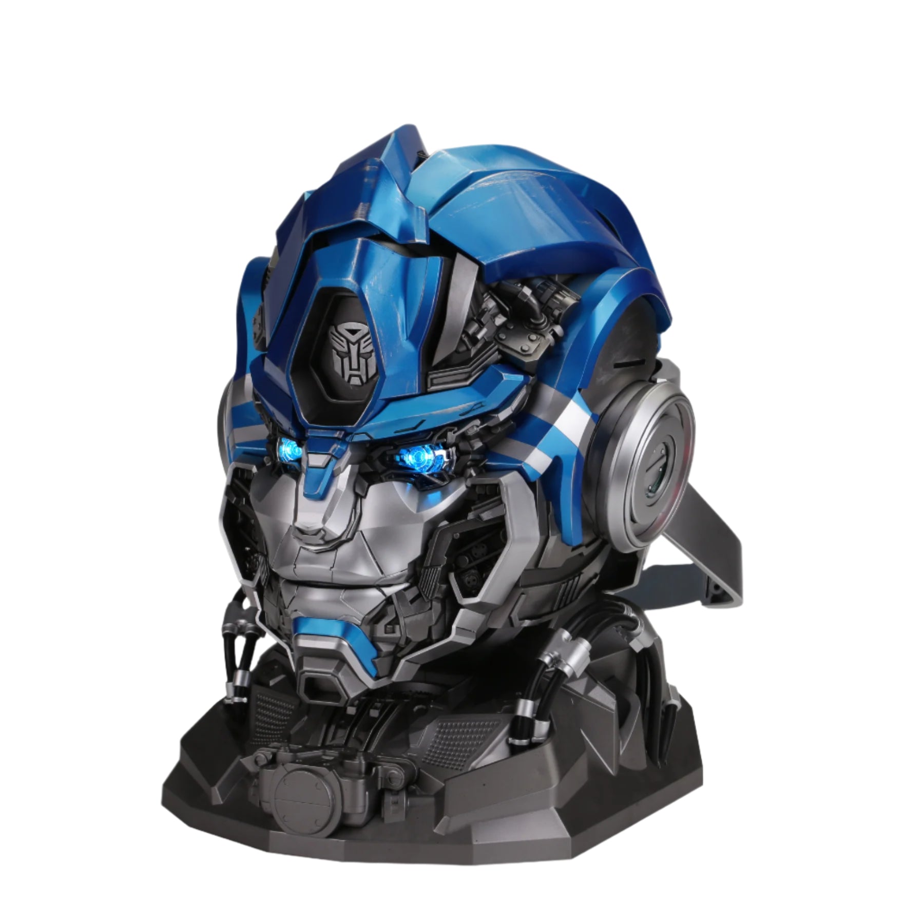 Transformers Super Warriors Phantom Helmet Voice Changer Touch Control Eye Lights