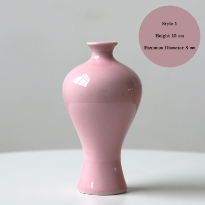 Jingdezhen ceramic vases, small vases, high-end and artistic, new Chinese style retro minimalist hydroponic flower containers