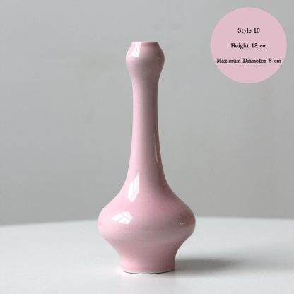 Jingdezhen ceramic vases, small vases, high-end and artistic, new Chinese style retro minimalist hydroponic flower containers