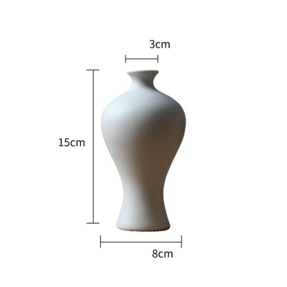 Jingdezhen ceramic miniature vase, desktop ornament, TV stand, home decoration, living room, entryway, flower arrangement, creative flower container