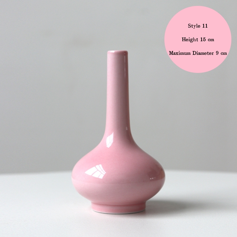 Jingdezhen ceramic vases, small vases, high-end and artistic, new Chinese style retro minimalist hydroponic flower containers