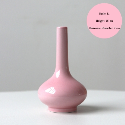 Jingdezhen ceramic vases, small vases, high-end and artistic, new Chinese style retro minimalist hydroponic flower containers