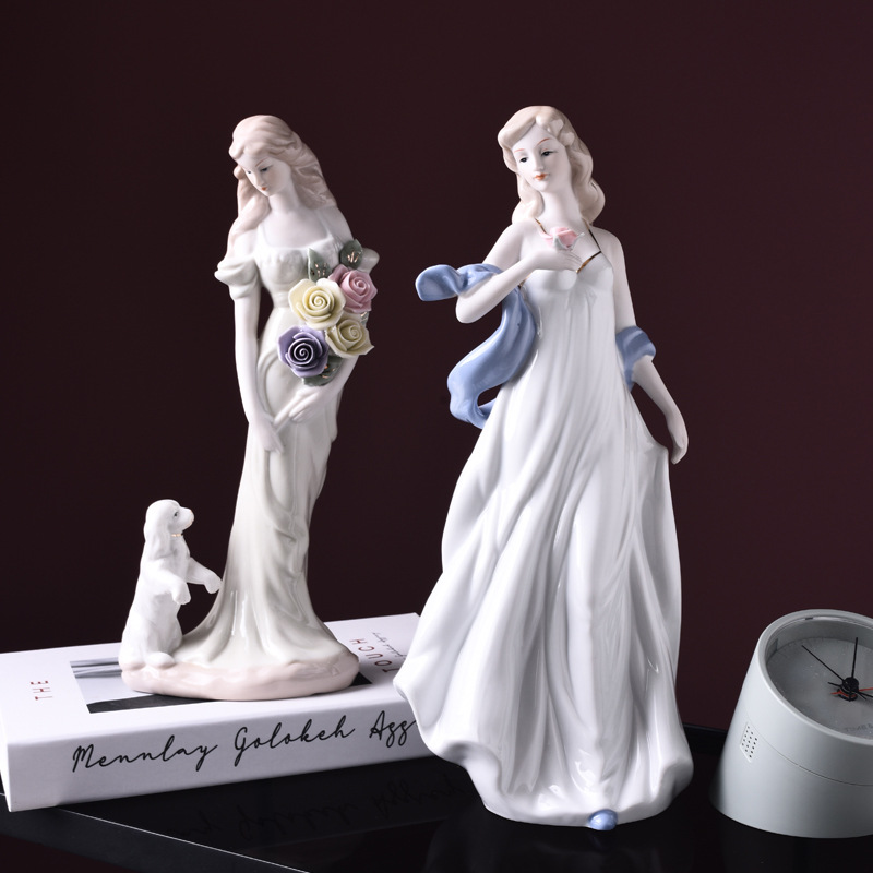 nique Handcrafted Women's Ceramic Home Decor Ornaments