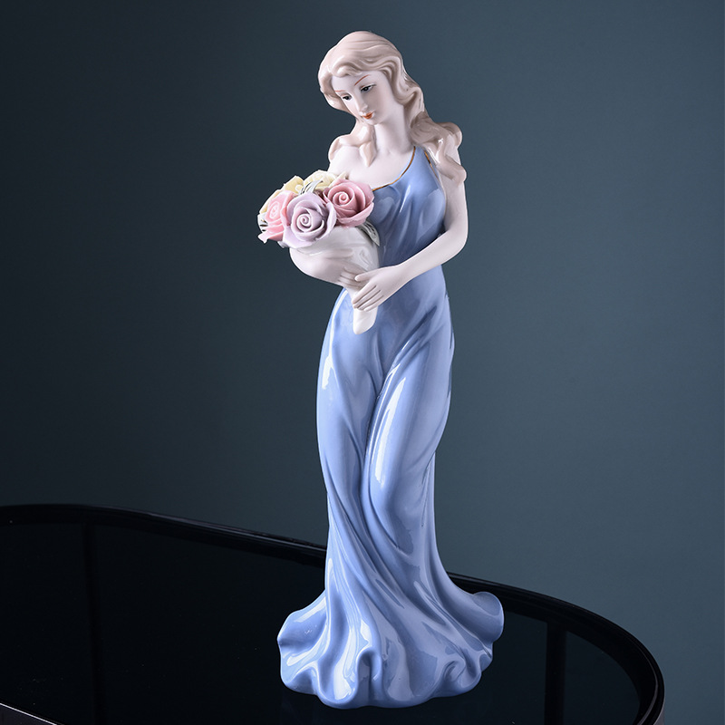 nique Handcrafted Women's Ceramic Home Decor Ornaments