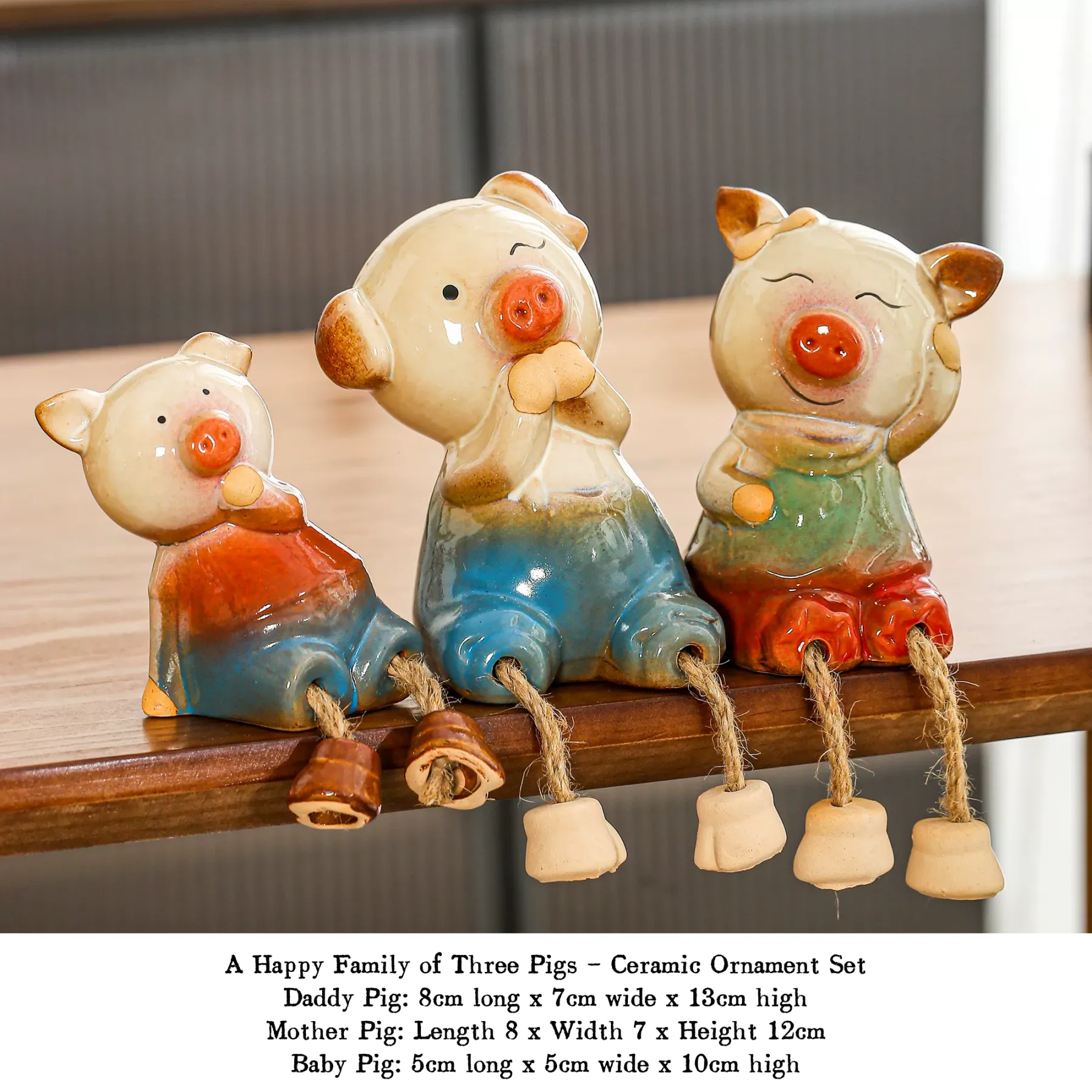 Jingdezhen creative ceramic ornaments, decorative tabletops, simple, niche, cute porcelain, high-end small decorations for living rooms and bedrooms.
