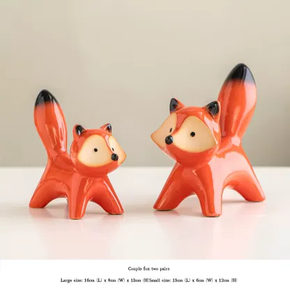Jingdezhen creative ceramic ornaments, decorative tabletops, simple, niche, cute porcelain, high-end small decorations for living rooms and bedrooms.