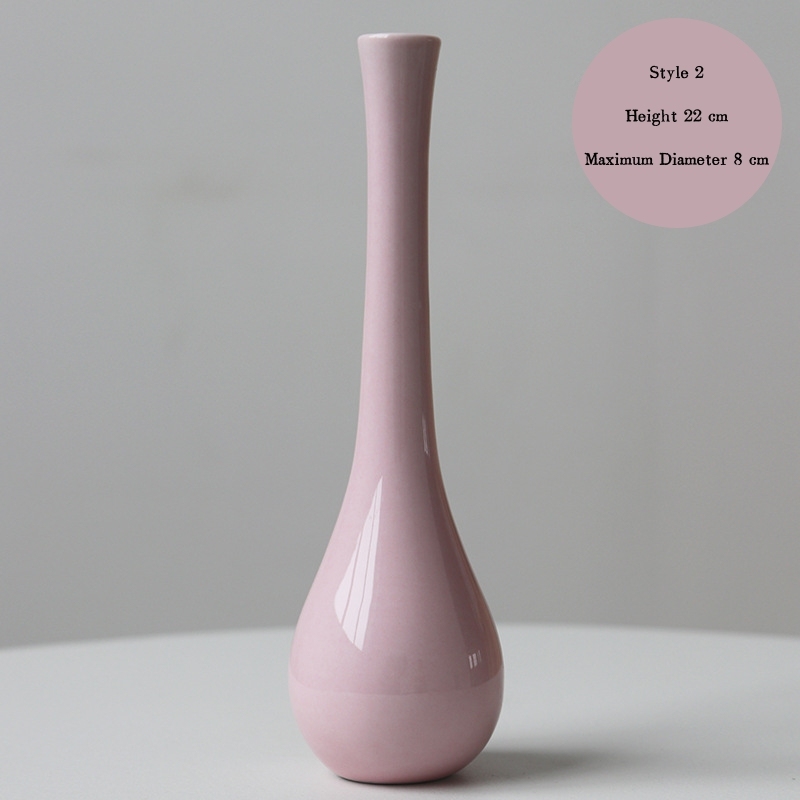 Jingdezhen ceramic vases, small vases, high-end and artistic, new Chinese style retro minimalist hydroponic flower containers