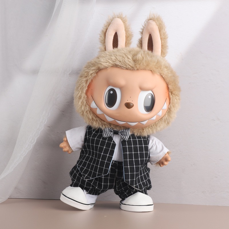 POPMART LABUBU vinyl doll plush LABUBU ornaments trendy toy doll gift baby clothes