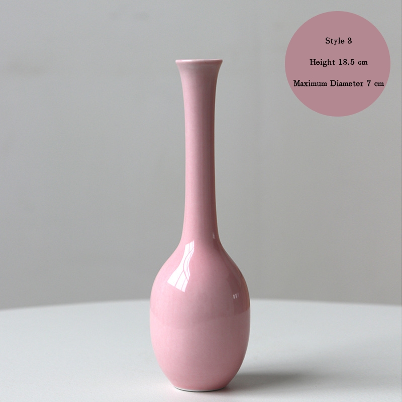 Jingdezhen ceramic vases, small vases, high-end and artistic, new Chinese style retro minimalist hydroponic flower containers