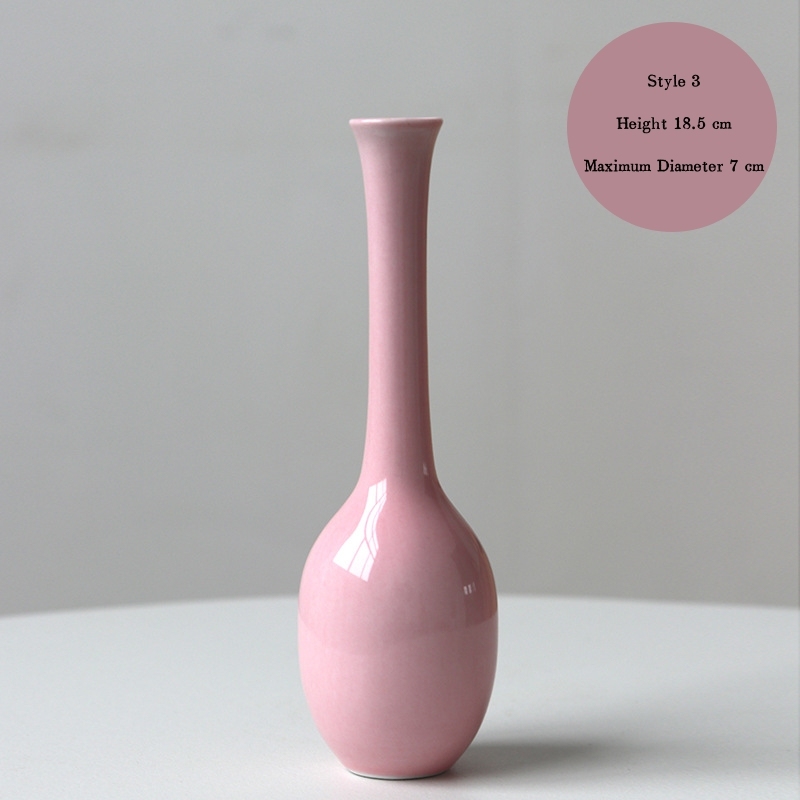 Jingdezhen ceramic vases, small vases, high-end and artistic, new Chinese style retro minimalist hydroponic flower containers