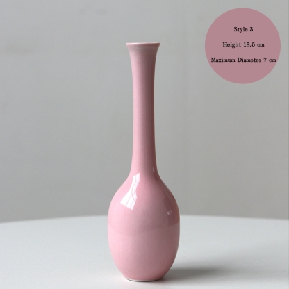 Jingdezhen ceramic vases, small vases, high-end and artistic, new Chinese style retro minimalist hydroponic flower containers