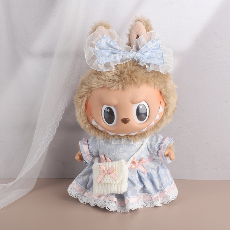 POPMART LABUBU vinyl doll plush LABUBU ornaments trendy toy doll gift baby clothes