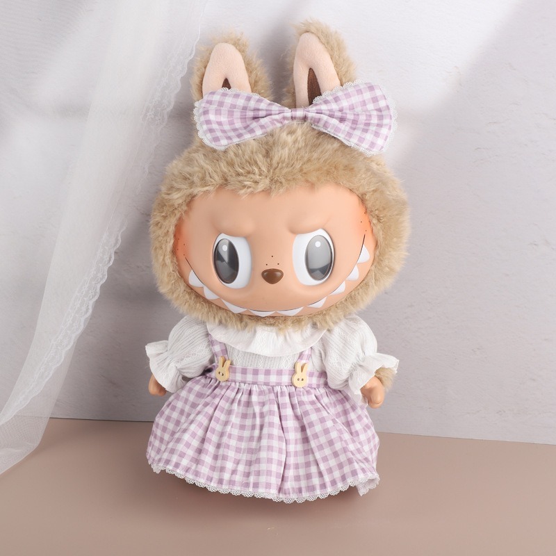 POPMART LABUBU vinyl doll plush LABUBU ornaments trendy toy doll gift baby clothes